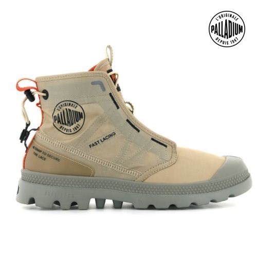 Dámské Boty Palladium Pampa Travel Lite Hnědožlutý | CZ LQG-48E